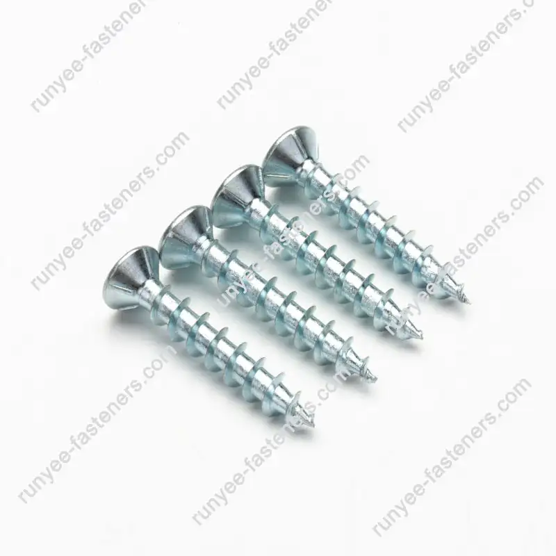 Flat Head Coarse Thread Phillips Window Screw For PVC